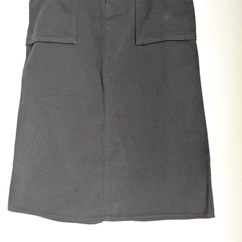 Black CK Midi Skirt